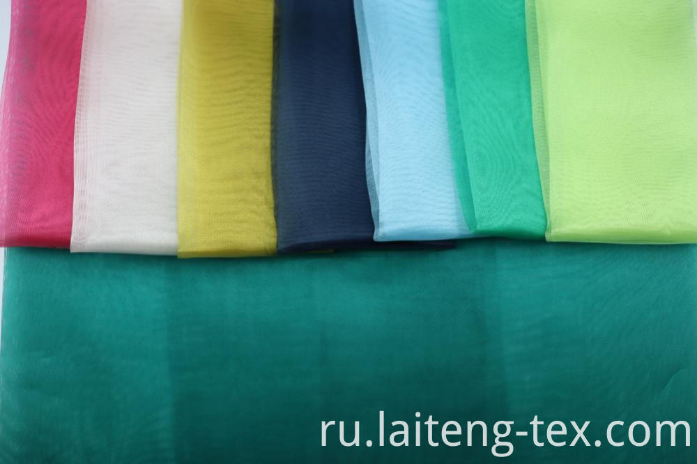 Однотонная ткань для свадебного декора с кристаллами из органзы Plain Color Wedding Decor Fabric Organza Crystal